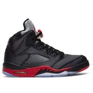 Nike Air Jordan Retro 5 Satin Bred Black Red 2018 Size 8.5